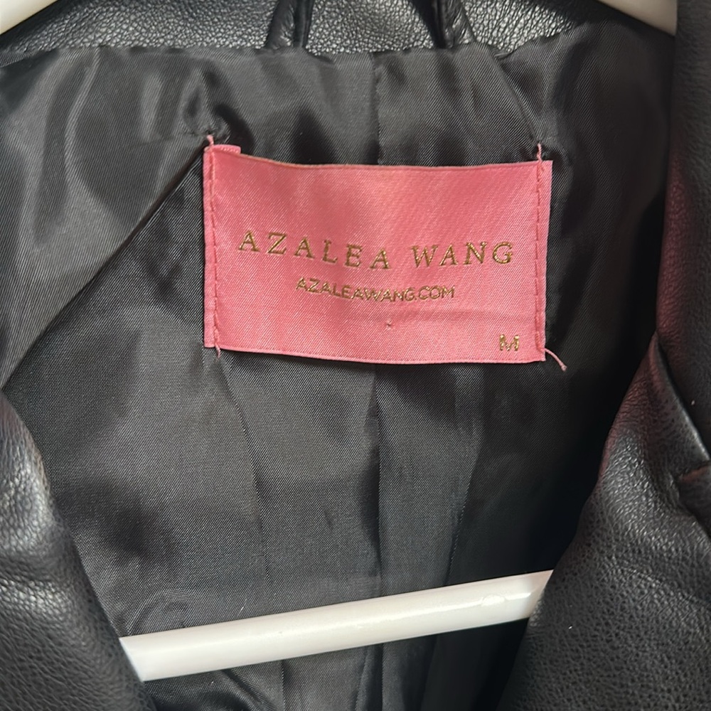 Azalea Wang Leather Button Down Shirt Jacket - image 3